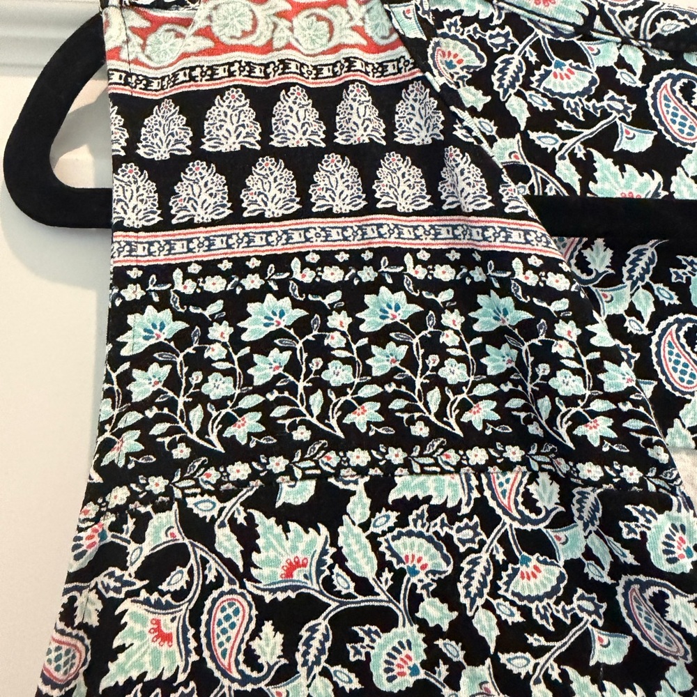 J. Jill Black and White Patterned Midi Dress - Picture 2 of 8